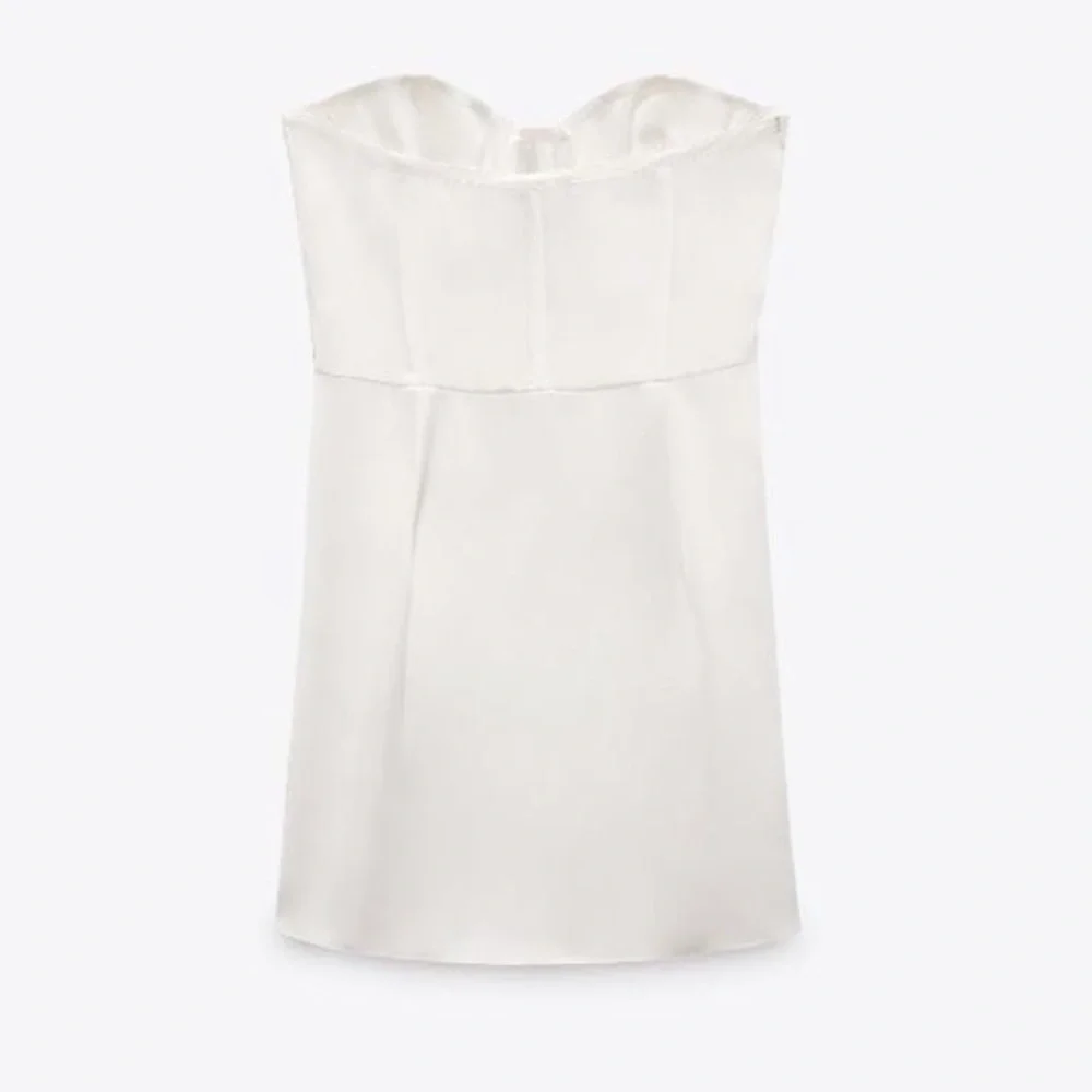 Zara Straight Neck Underwire Wrap Front Mini Dress - Picture 7 of 9